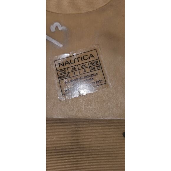 Nautica Women’s Gold T-Strap Sandals‎ Size 8 Metallic Flat Thong Summer Style - Picture 4 of 5